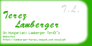 terez lamberger business card